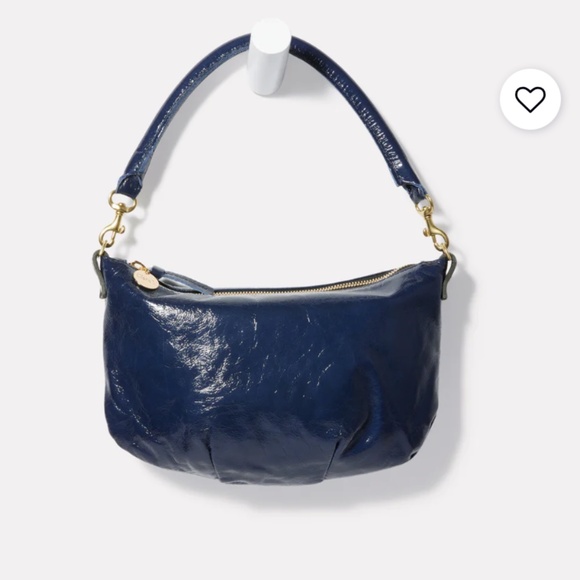 Clare V - Petit Moyen Messenger In Twilight Crinkle Patent - Picture 17 of 17